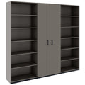 CHOICE Mur d’armoires | 6OH, 2400 x 2170 mm, gris cubanit  - 1 Thumbnail Image