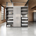 CHOICE Mur d’armoires | 6OH, 2400 x 2170 mm, gris cubanit  - 2 Thumbnail Image