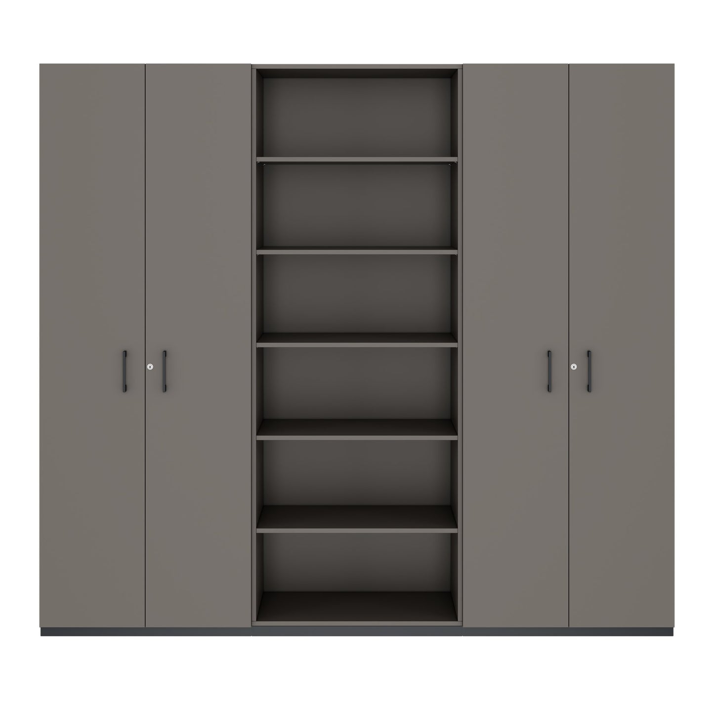 CHOICE Schrankwand | 6OH, 2400 x 2170 mm, Cubanitgrau