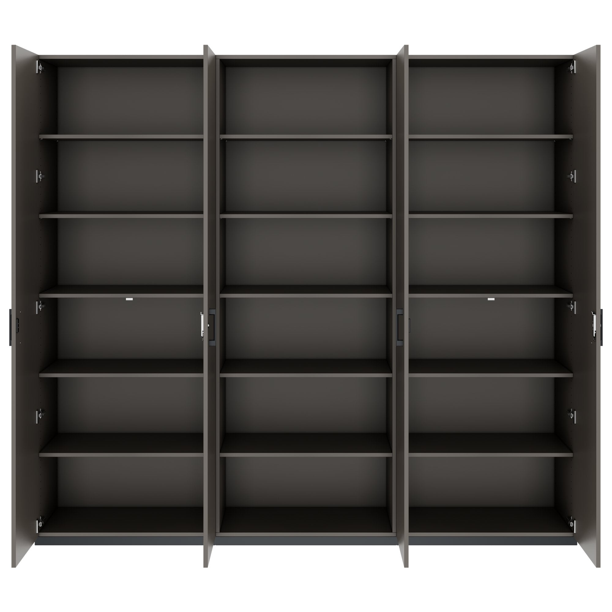 CHOICE Schrankwand | 6OH, 2400 x 2170 mm, Cubanitgrau