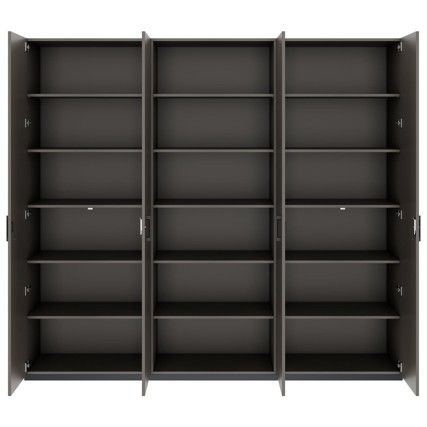 CHOICE Schrankwand | 6OH, 2400 x 2170 mm, Cubanitgrau