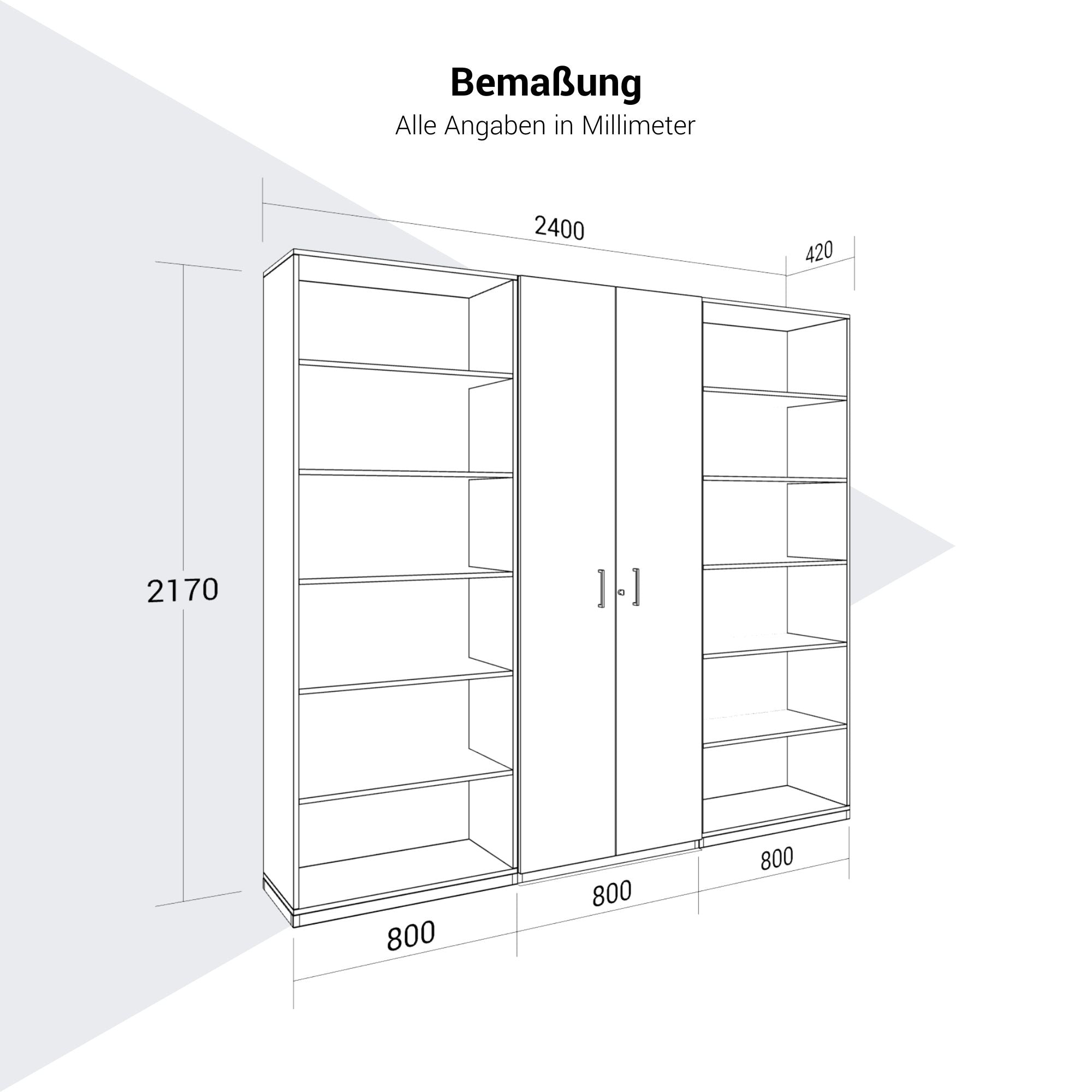 CHOICE Mur mur | 6OH, 2400 x 2170 mm, gris cubanite
