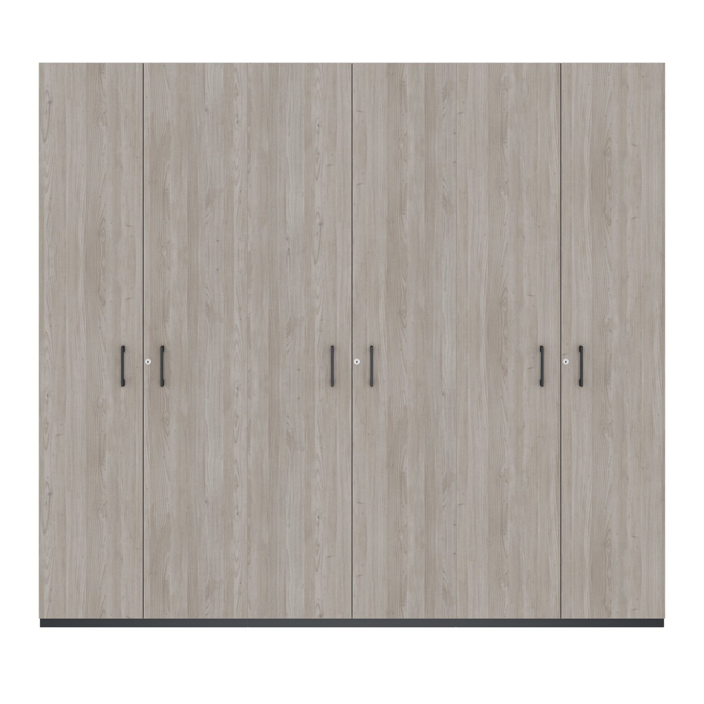 CHOICE Schrankwand | 6OH, 2400 x 2170 mm, Nordeiche grau