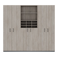 CHOICE Schrankwand | 6OH, 2400 x 2170 mm, Nordeiche grau