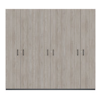 CHOICE Schrankwand | 6OH, 2400 x 2170 mm, Nordeiche grau