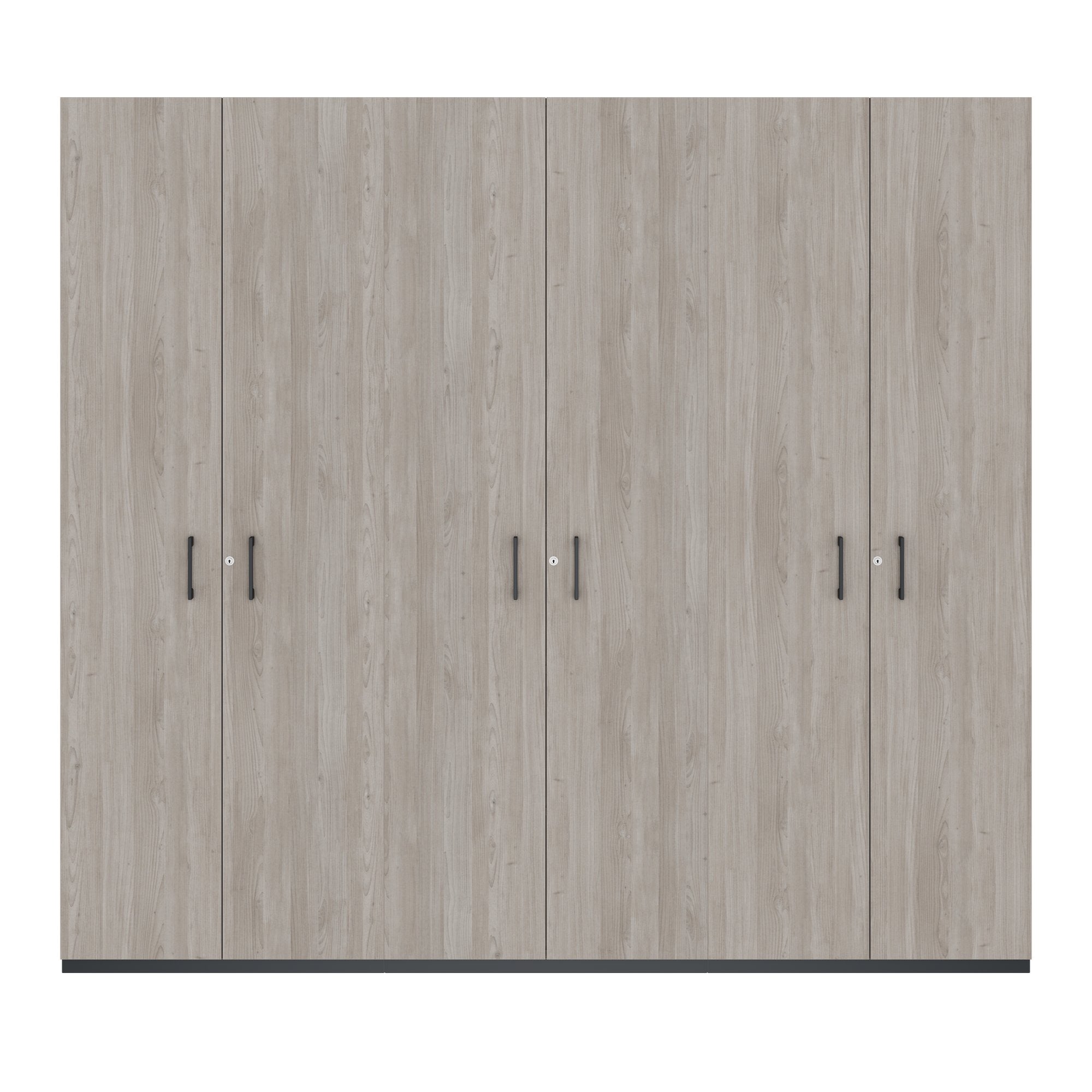 CHOICE Schrankwand | 6OH, 2400 x 2170 mm, Nordeiche grau