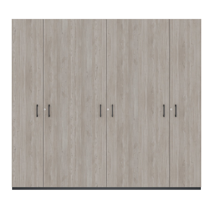 CHOICE Schrankwand | 6OH, 2400 x 2170 mm, Nordeiche grau