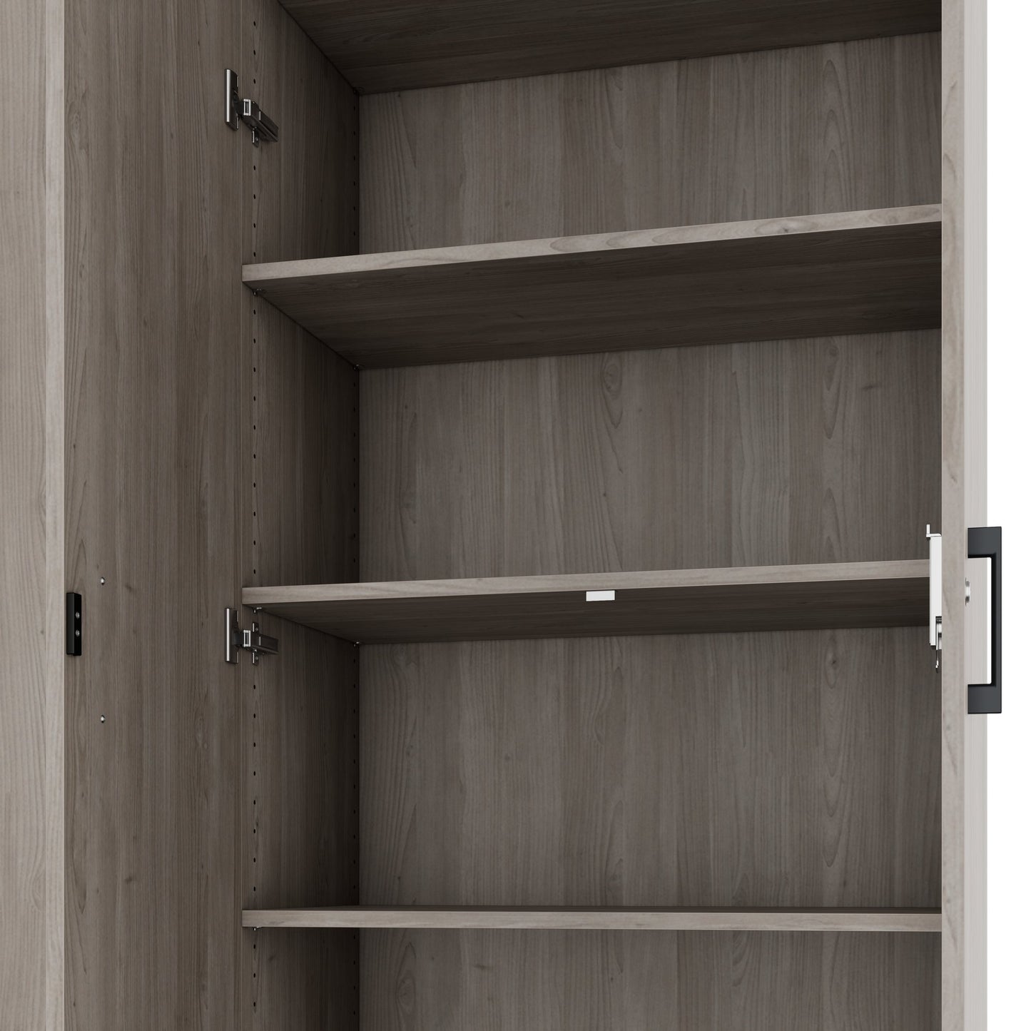 CHOICE Schrankwand | 6OH, 2400 x 2170 mm, Nordeiche grau