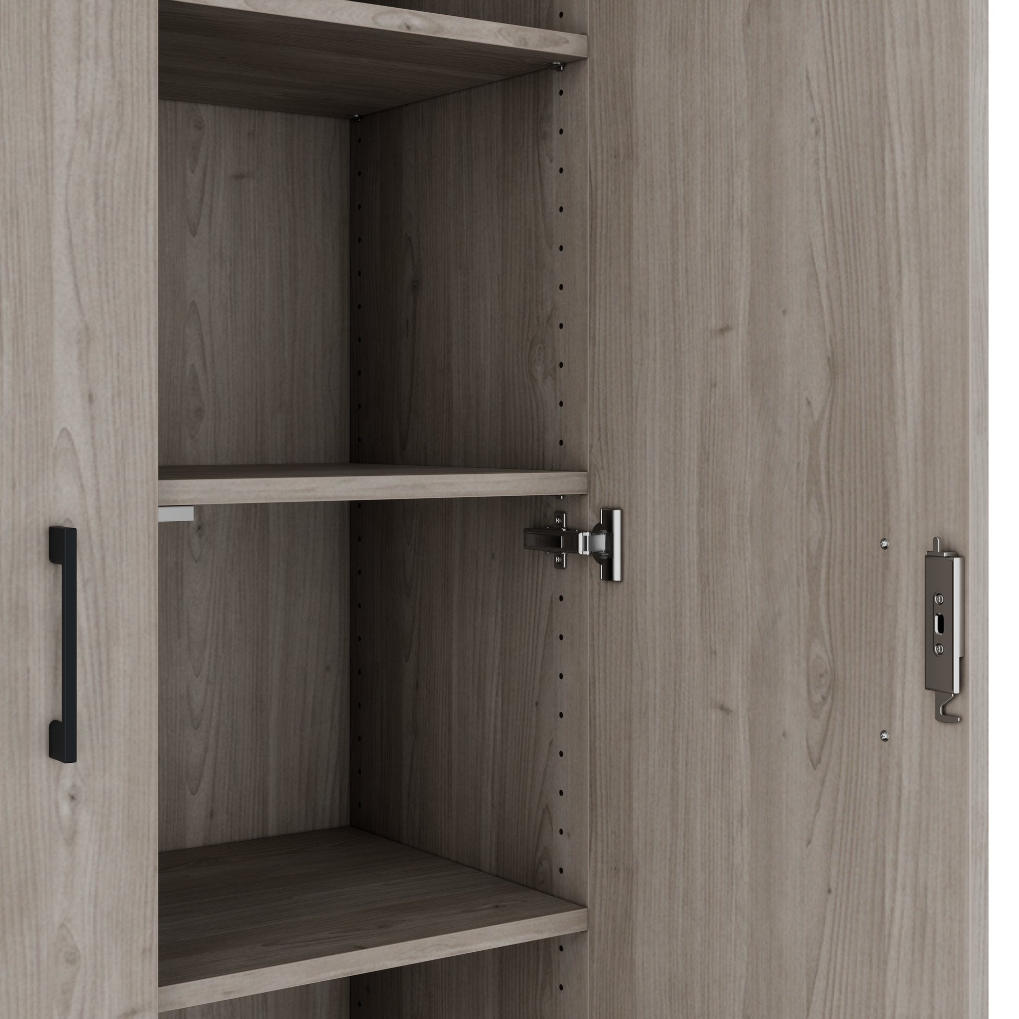 CHOICE Schrankwand | 6OH, 2400 x 2170 mm, Nordeiche grau