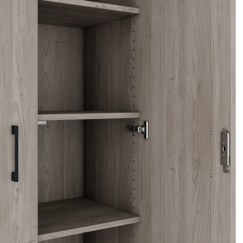 CHOICE Schrankwand | 6OH, 2400 x 2170 mm, Nordeiche grau