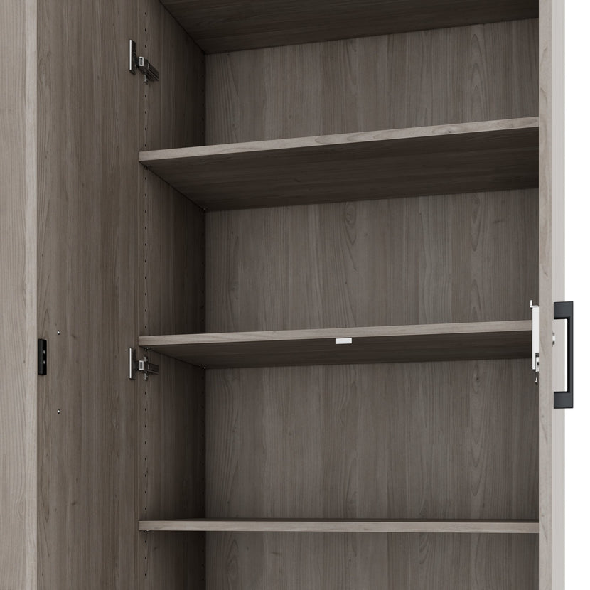 CHOICE Schrankwand | 6OH, 2400 x 2170 mm, Nordeiche grau