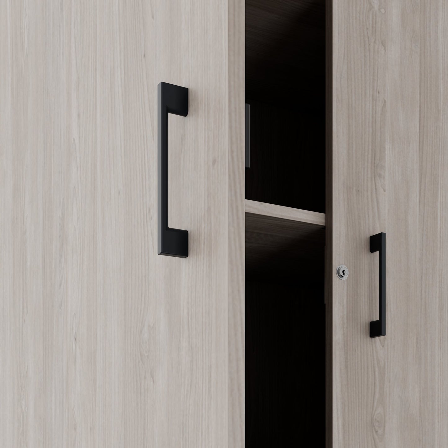 CHOICE Schrankwand | 6OH, 2400 x 2170 mm, Nordeiche grau