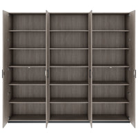 CHOICE Schrankwand | 6OH, 2400 x 2170 mm, Nordeiche grau