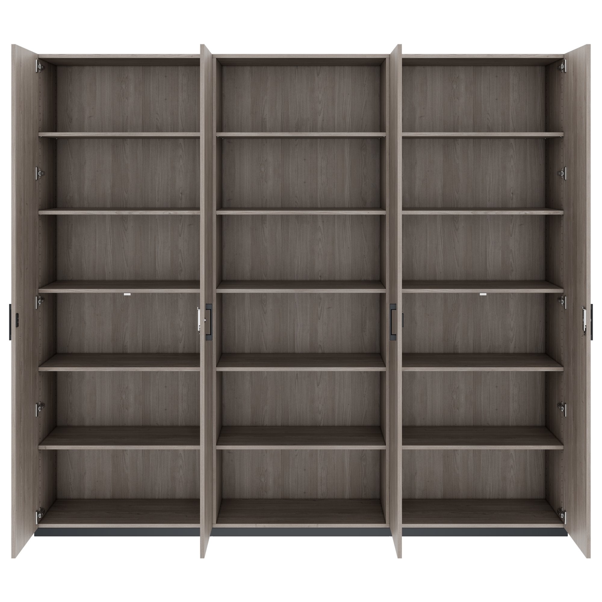 CHOICE Schrankwand | 6OH, 2400 x 2170 mm, Nordeiche grau