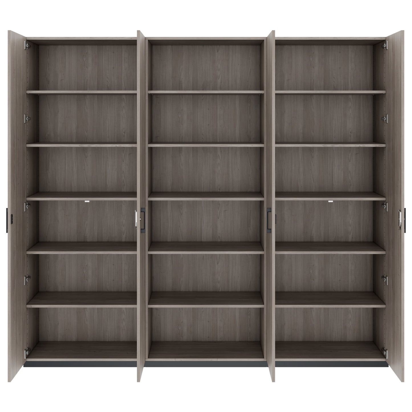 CHOICE Schrankwand | 6OH, 2400 x 2170 mm, Nordeiche grau