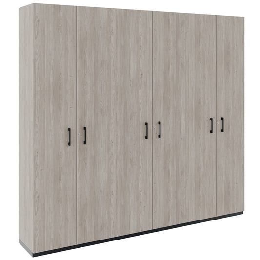 CHOICE Schrankwand | 6OH, 2400 x 2170 mm, Nordeiche grau