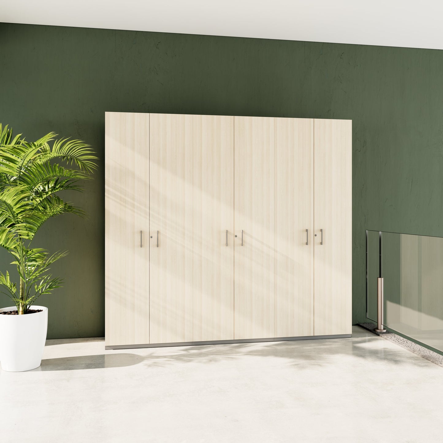 CHOICE Schrankwand | 6OH, 2400 x 2170 mm, Sandesche