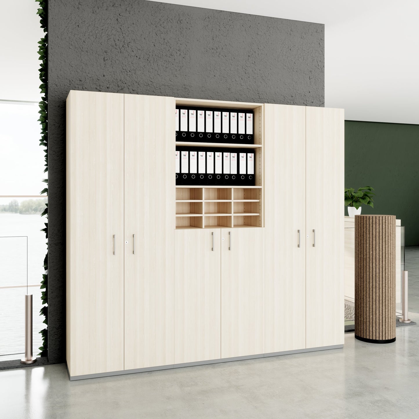 CHOICE Schrankwand | 6OH, 2400 x 2170 mm, Sandesche