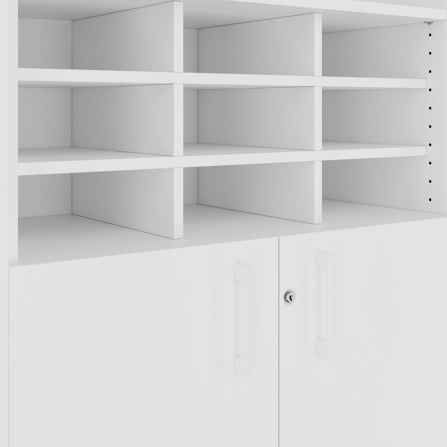 CHOICE Schrankwand | 6OH, 2400 x 2170 mm, Weiß