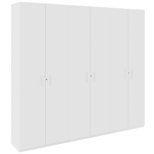 CHOICE Schrankwand | 6OH, 2400 x 2170 mm, Weiß