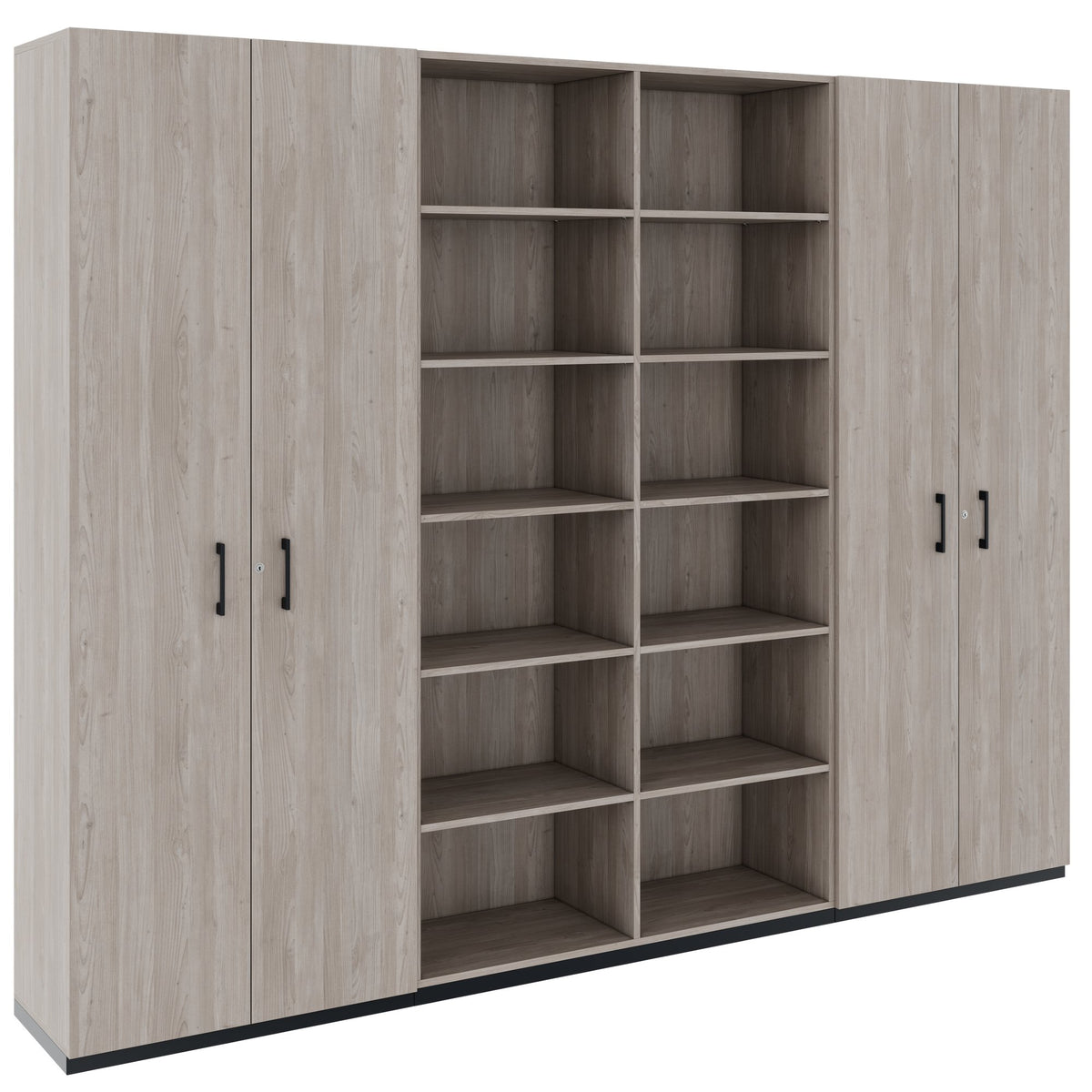 CHOICE Schrankwand | 6OH, 2800 x 2170 mm, Nordeiche grau - 1 Lightbox Main Image