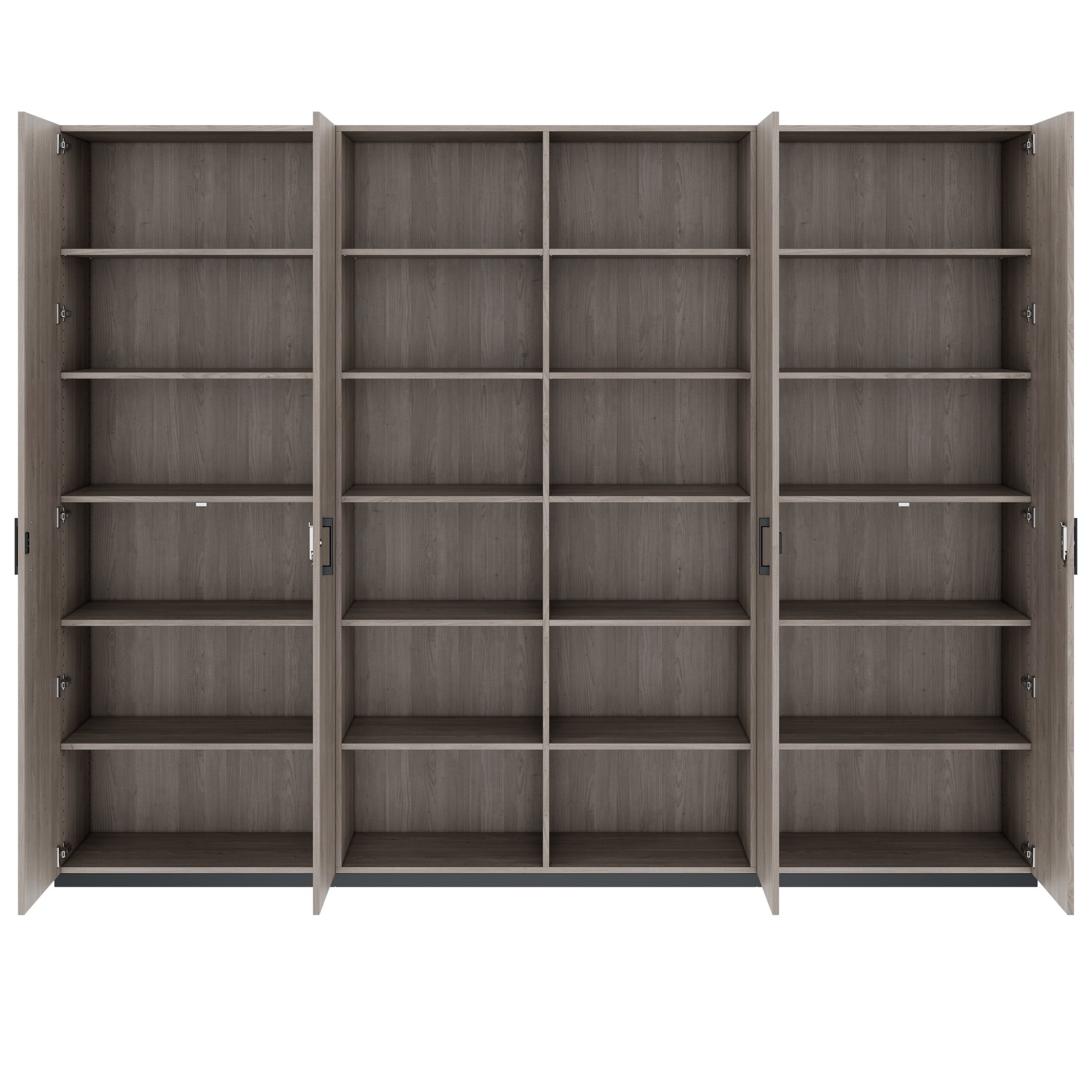 CHOICE Schrankwand | 6OH, 2800 x 2170 mm, Nordeiche grau