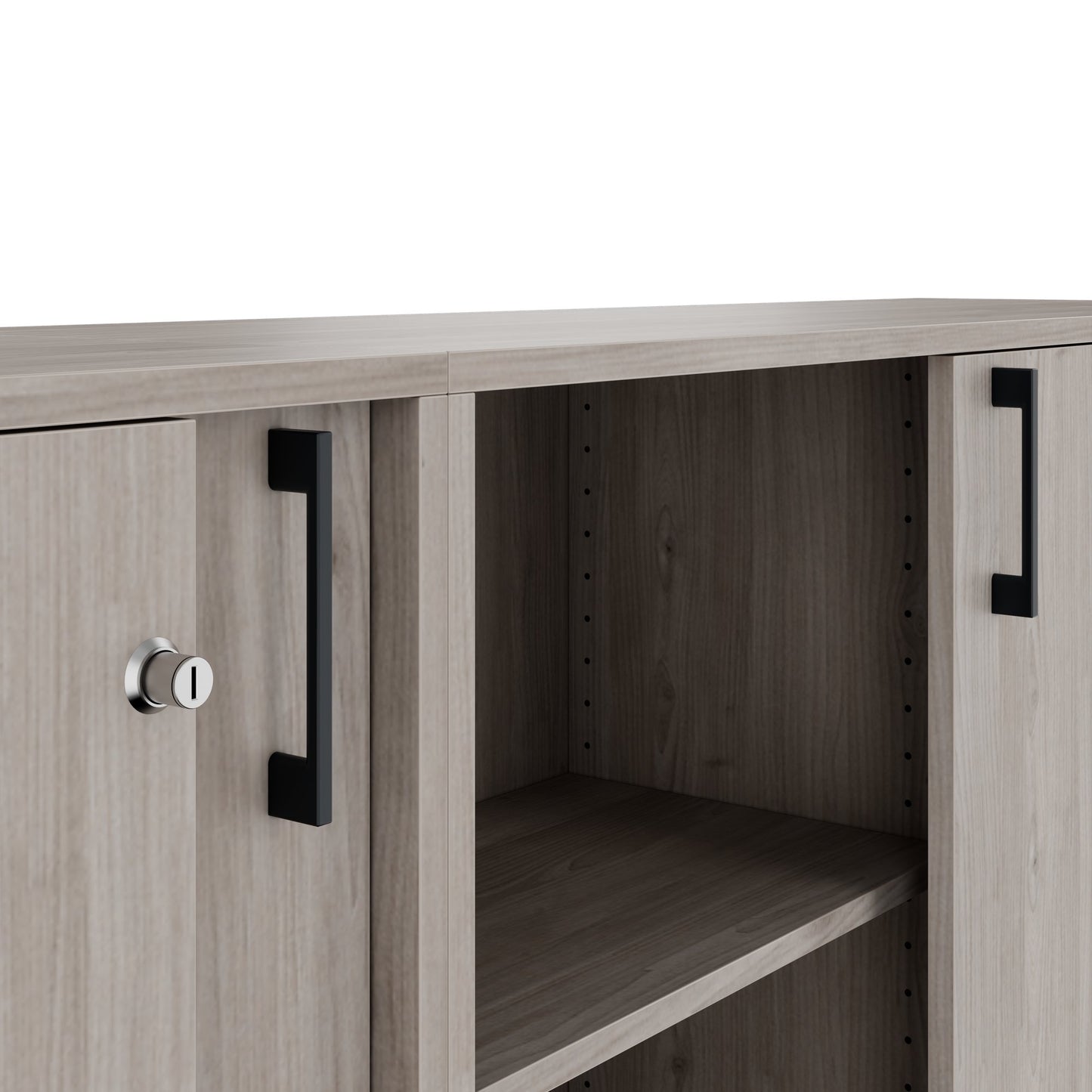 CHOICE Schrankwand | 6OH, 2800 x 2170 mm, Nordeiche grau