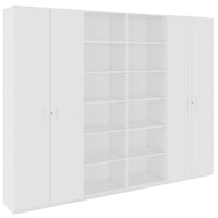 CHOICE Schrankwand | 6OH, 2800 x 2170 mm, Weiss