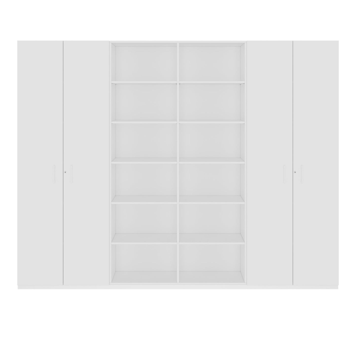 CHOICE Schrankwand | 6OH, 2800 x 2170 mm, Weiss
