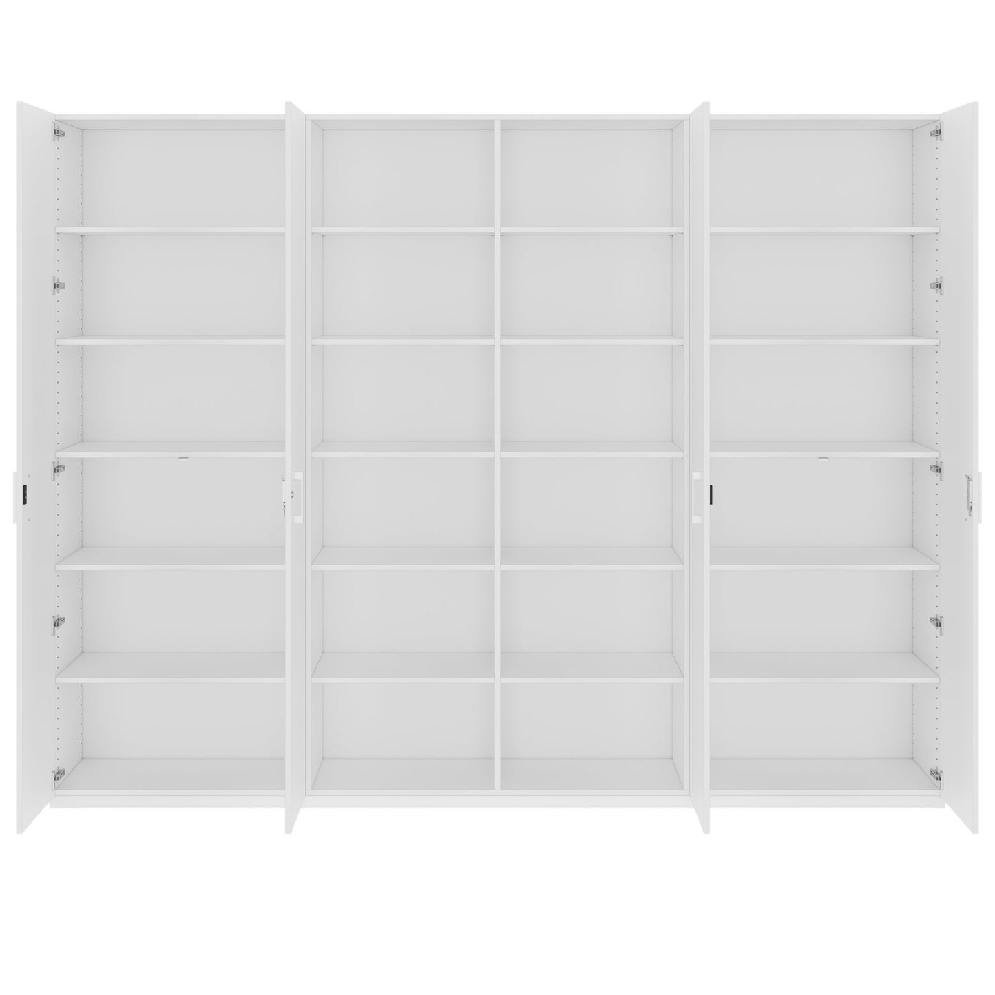 CHOICE Schrankwand | 6OH, 2800 x 2170 mm, Weiss