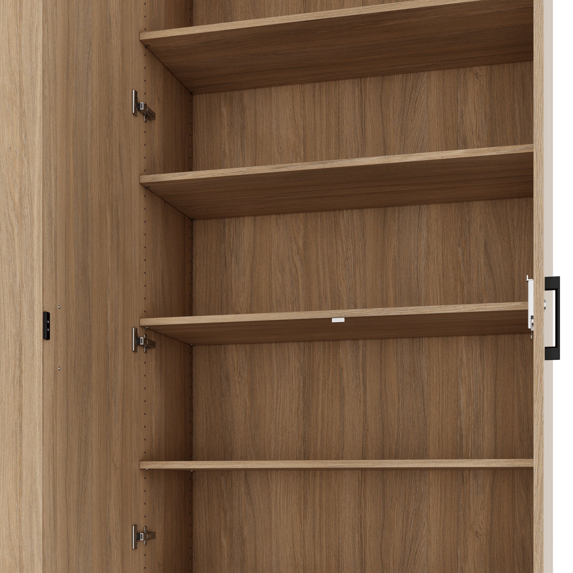 CHOICE Schrankwand | 6OH, 3000 x 2170 mm, Bernsteineiche