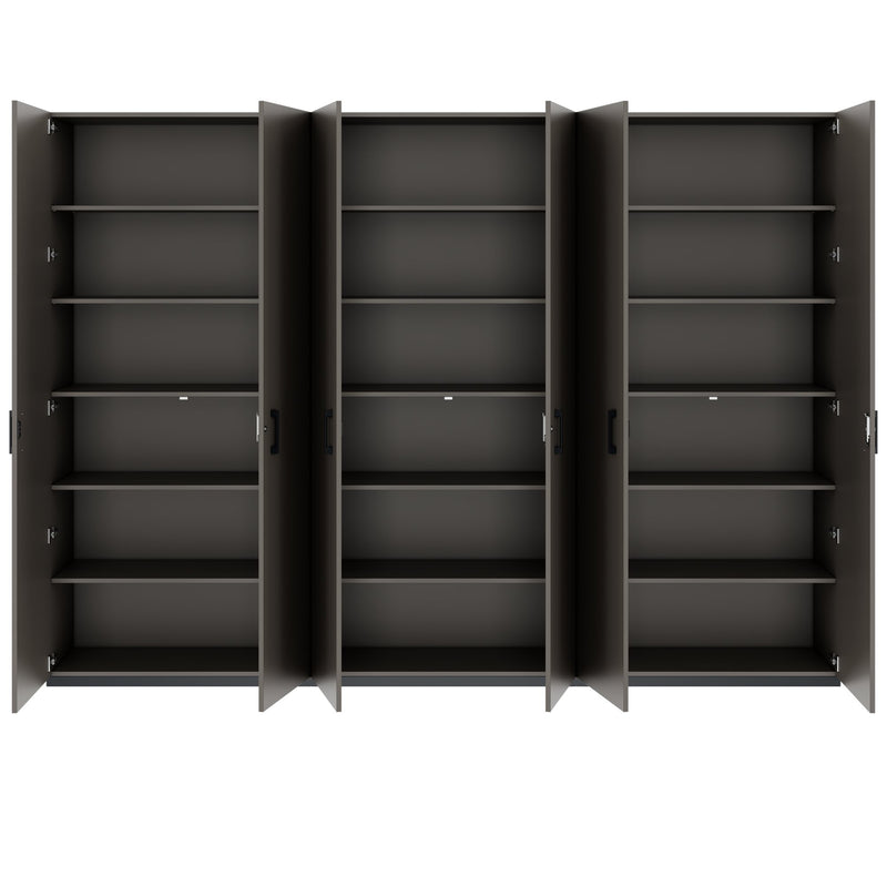 CHOICE Ensemble de meubles de rangement | 6OH, 3000 x 2170 mm, gris cubanit  - 4 Main Image