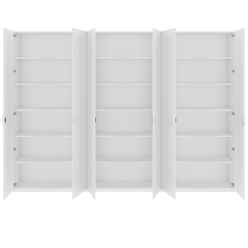 CHOICE Mur d’armoires | 6OH, 3000 x 2170 mm, blanc  - 4 Main Image