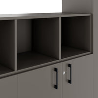 CHOICE Schrankwand | 6OH, 3200 x 2170 mm, Cubanitgrau