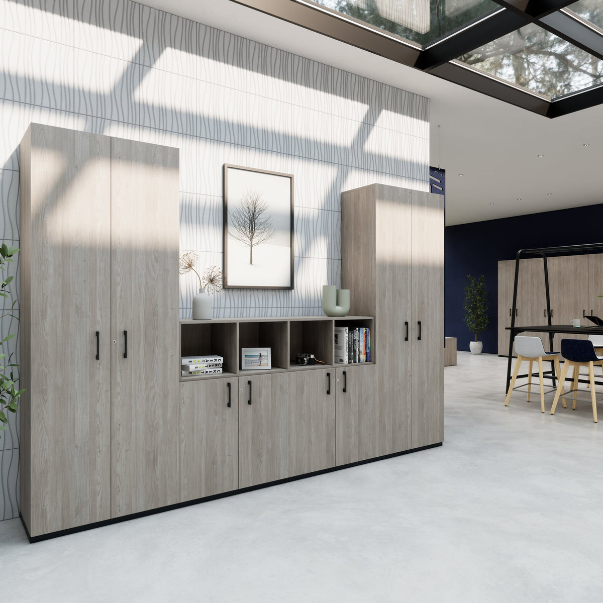 CHOICE Parete armadi | 6OH, 3200 x 2170 mm, rovere nordico grigio  - 2 Lightbox Main Image