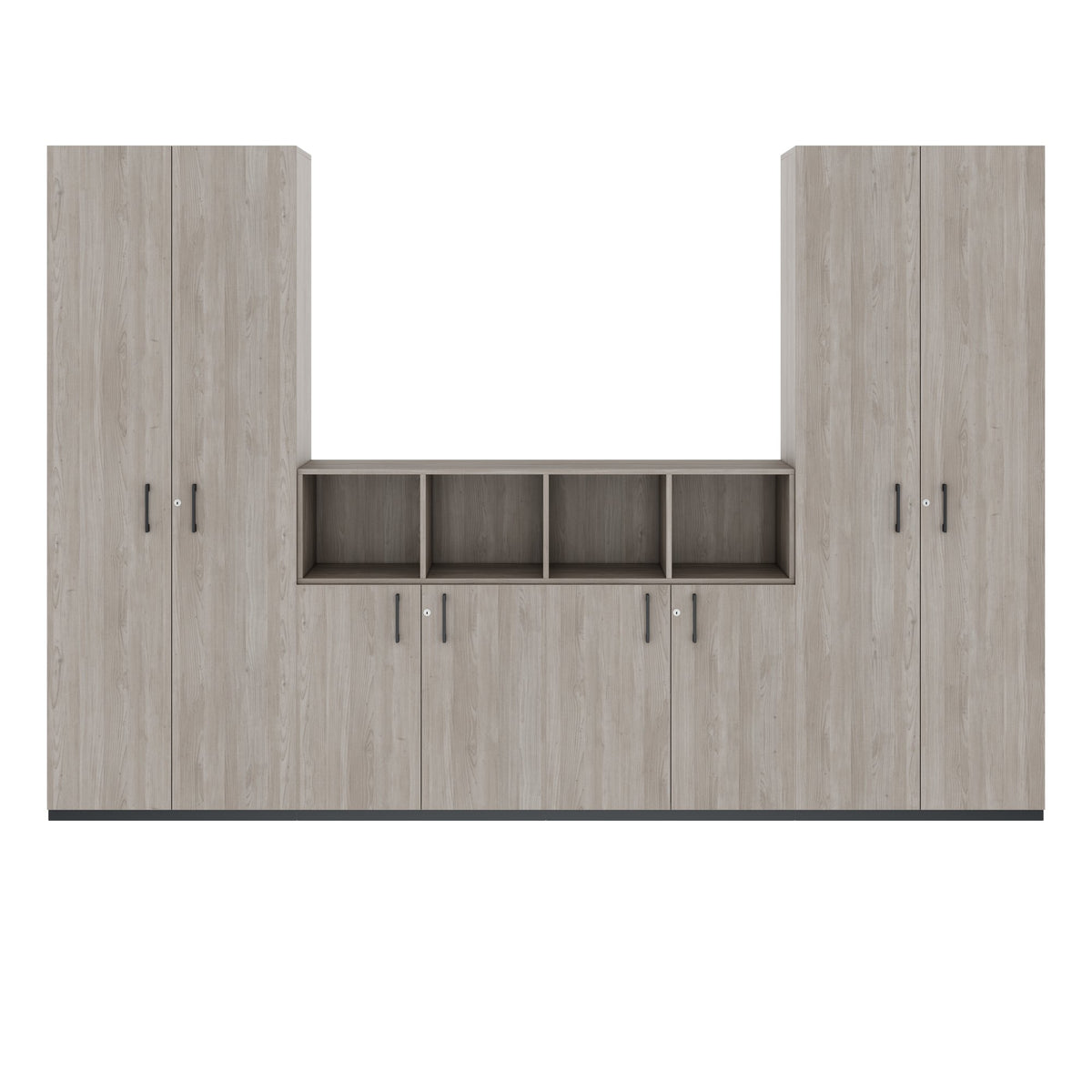 CHOICE Parete armadi | 6OH, 3200 x 2170 mm, rovere nordico grigio  - 3 Lightbox Main Image