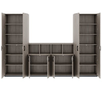 CHOICE Schrankwand | 6OH, 3200 x 2170 mm, Nordeiche grau