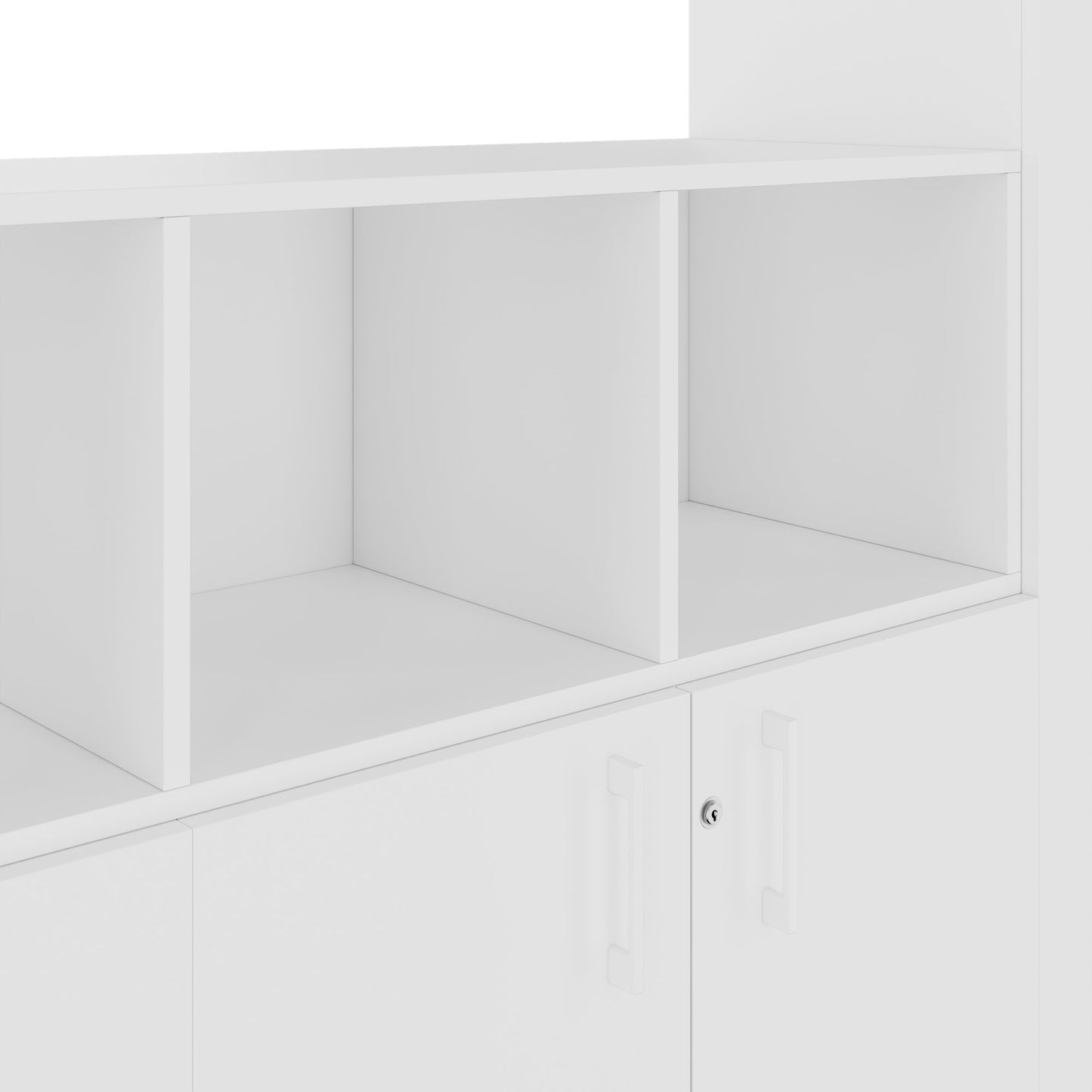 CHOICE Schrankwand | 6OH, 3200 x 2170 mm, Weiss