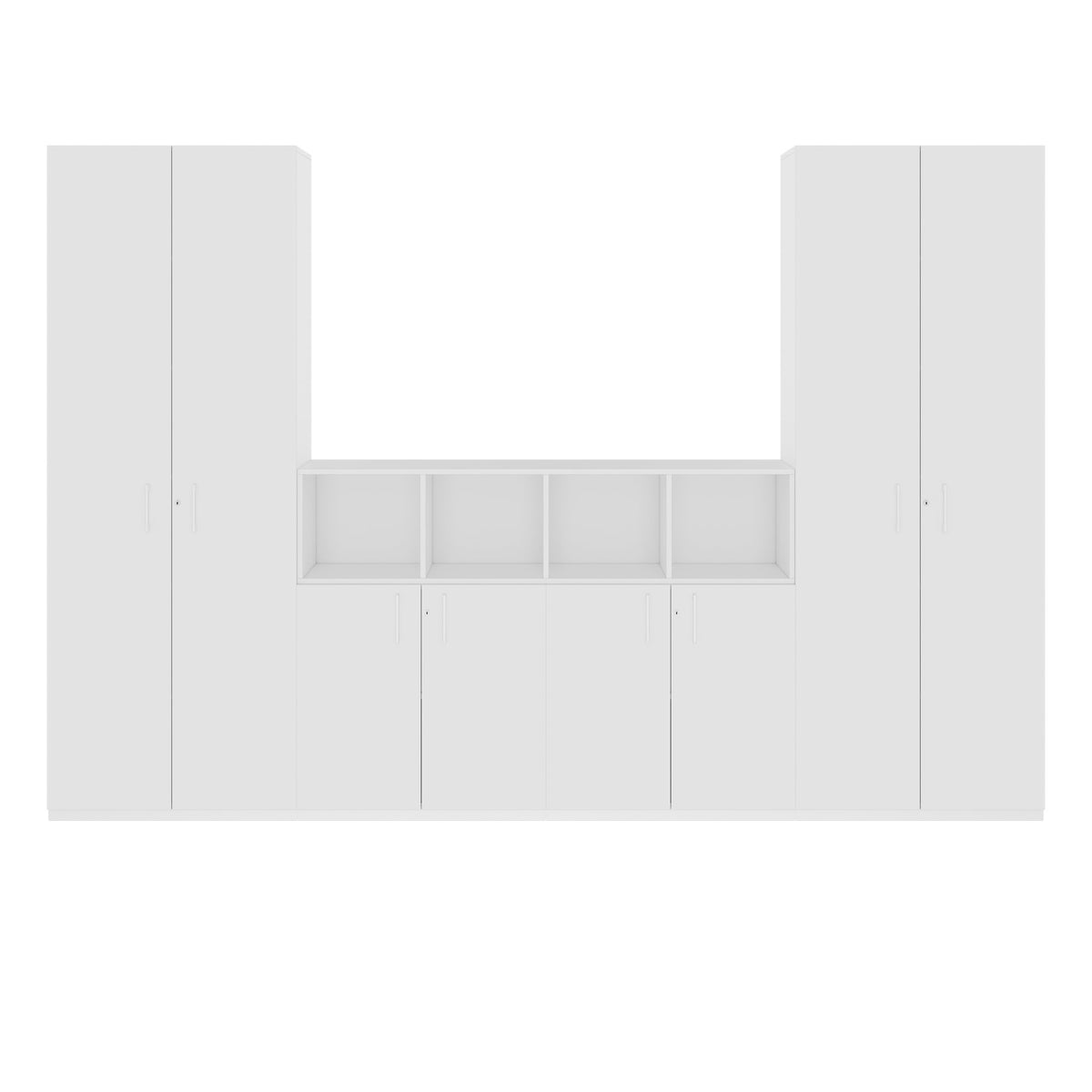 CHOICE Parete attrezzata | 6OH, 3200 x 2170 mm, bianco  - 3 Lightbox Main Image