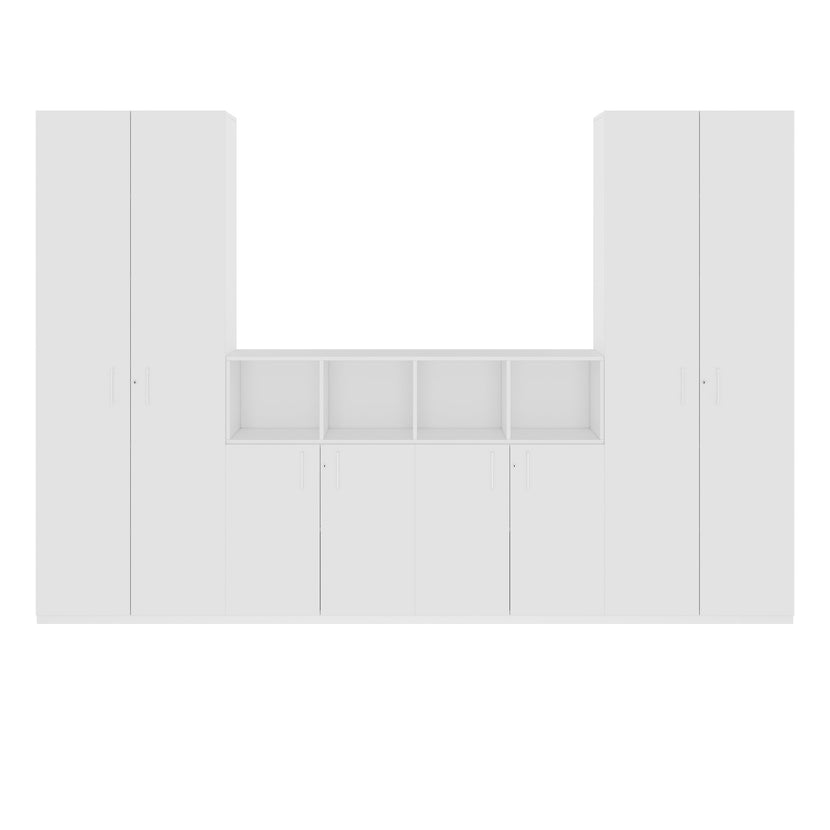CHOICE Schrankwand | 6OH, 3200 x 2170 mm, Weiss