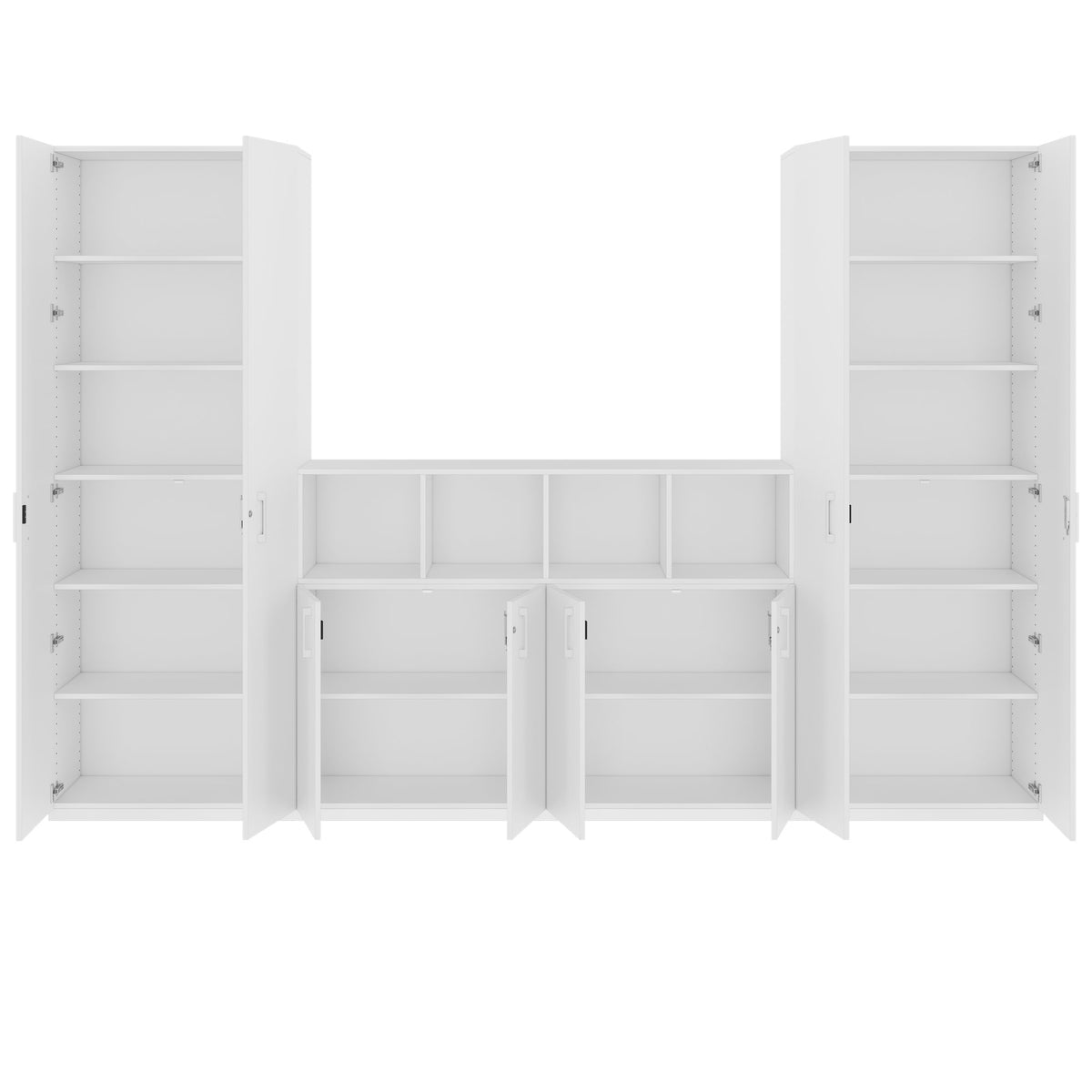 CHOICE Parete attrezzata | 6OH, 3200 x 2170 mm, bianco  - 4 Lightbox Main Image