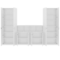 CHOICE Schrankwand | 6OH, 3200 x 2170 mm, Weiss