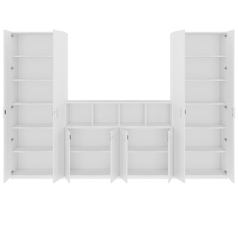 CHOICE Parete attrezzata | 6OH, 3200 x 2170 mm, bianco  - 4 Main Image