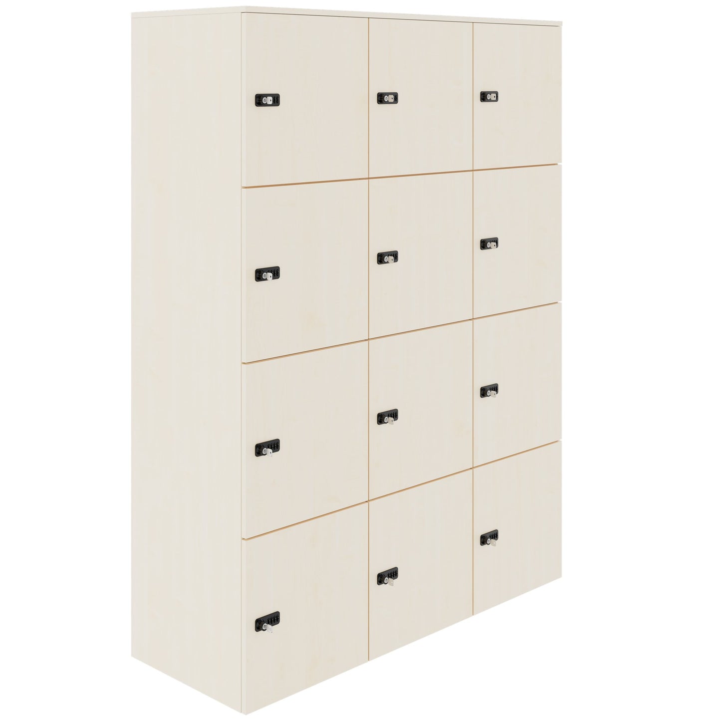 Armadietto CHOICE | 1353 x 1836 mm, 12 scomparti, acero