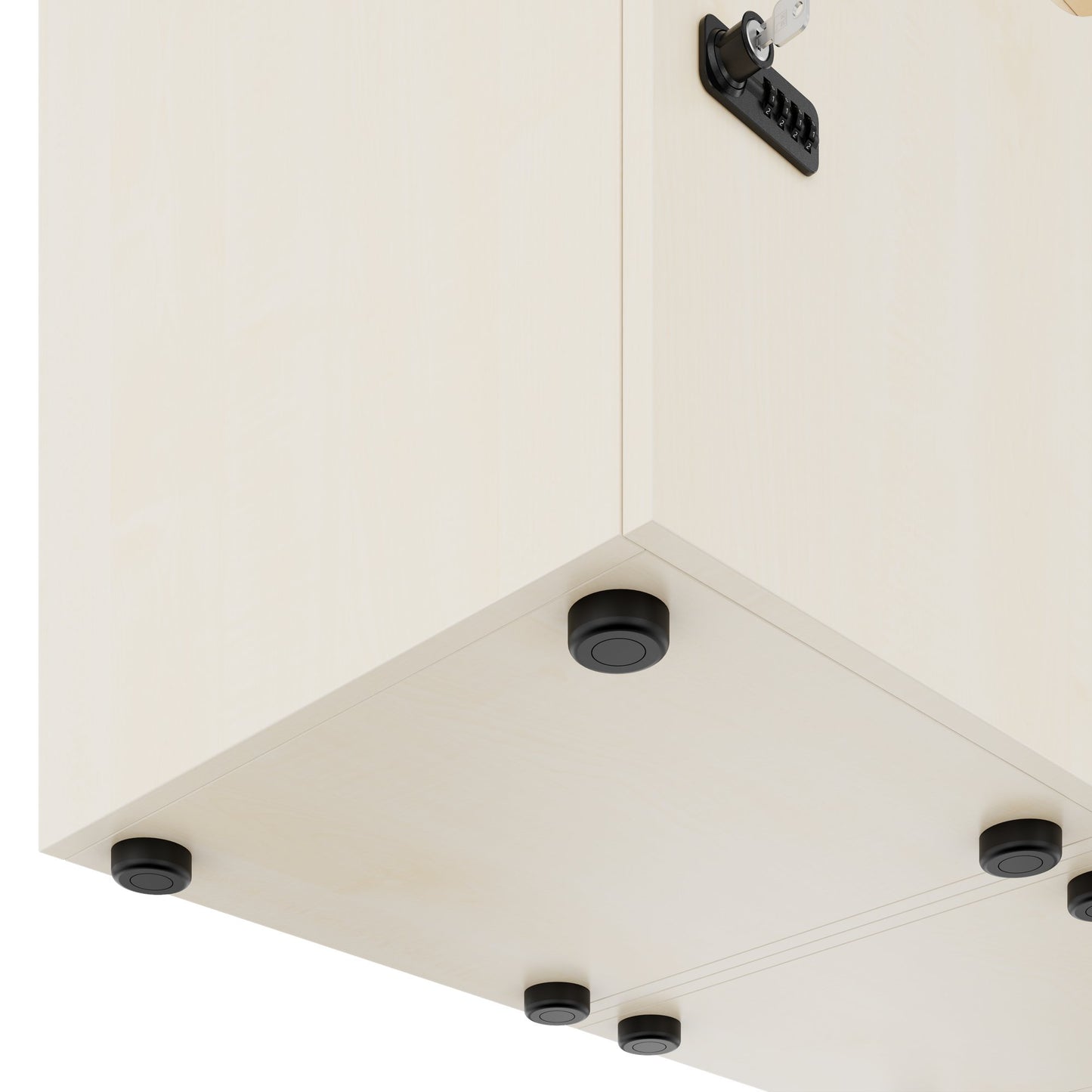 Armadietto CHOICE | 1353 x 1836 mm, 12 scomparti, acero