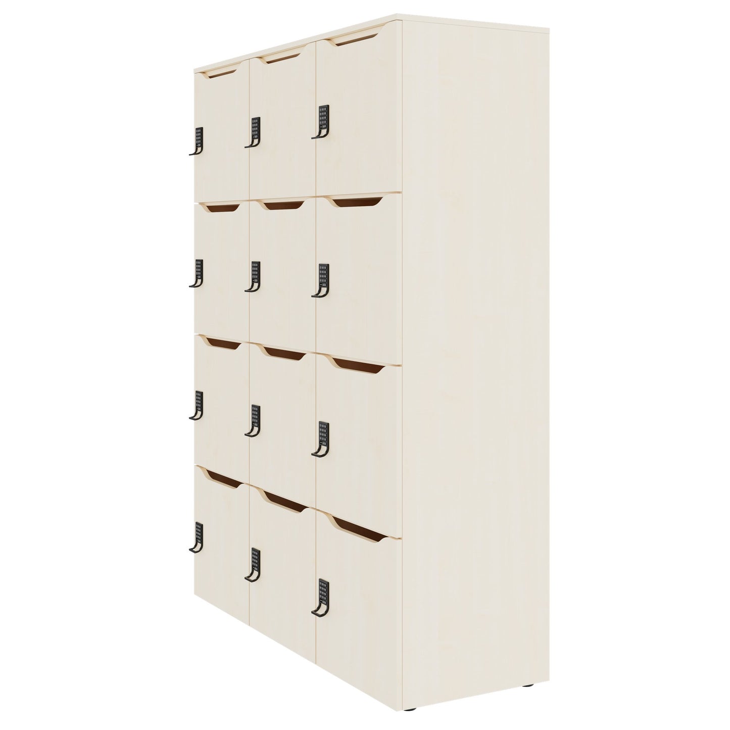 Armadietto CHOICE | 1353 x 1836 mm, 12 scomparti, acero