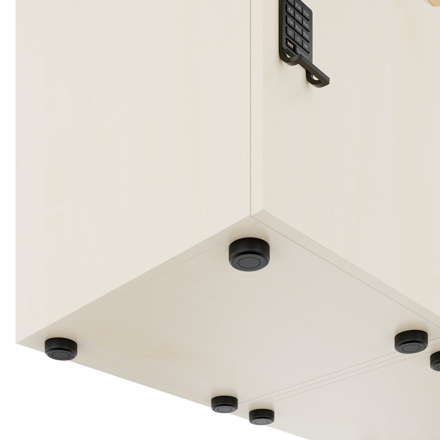 Armadietto CHOICE | 1353 x 1836 mm, 12 scomparti, acero