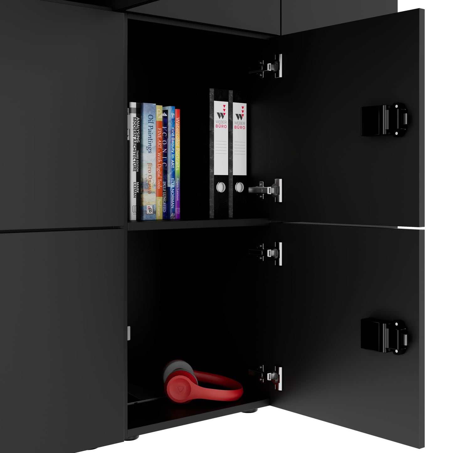 CHOICE Spind | 1353 x 1836 mm, 12 Schließfächer, Anthrazit