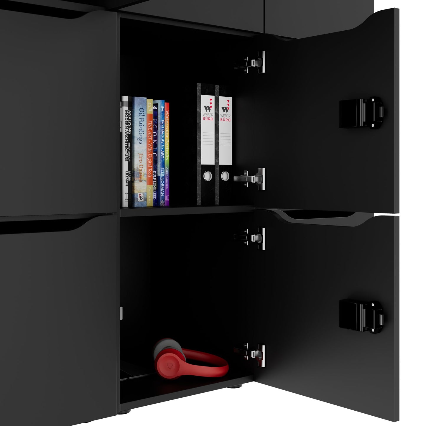 CHOICE Spind | 1353 x 1836 mm, 12 Schließfächer, Anthrazit