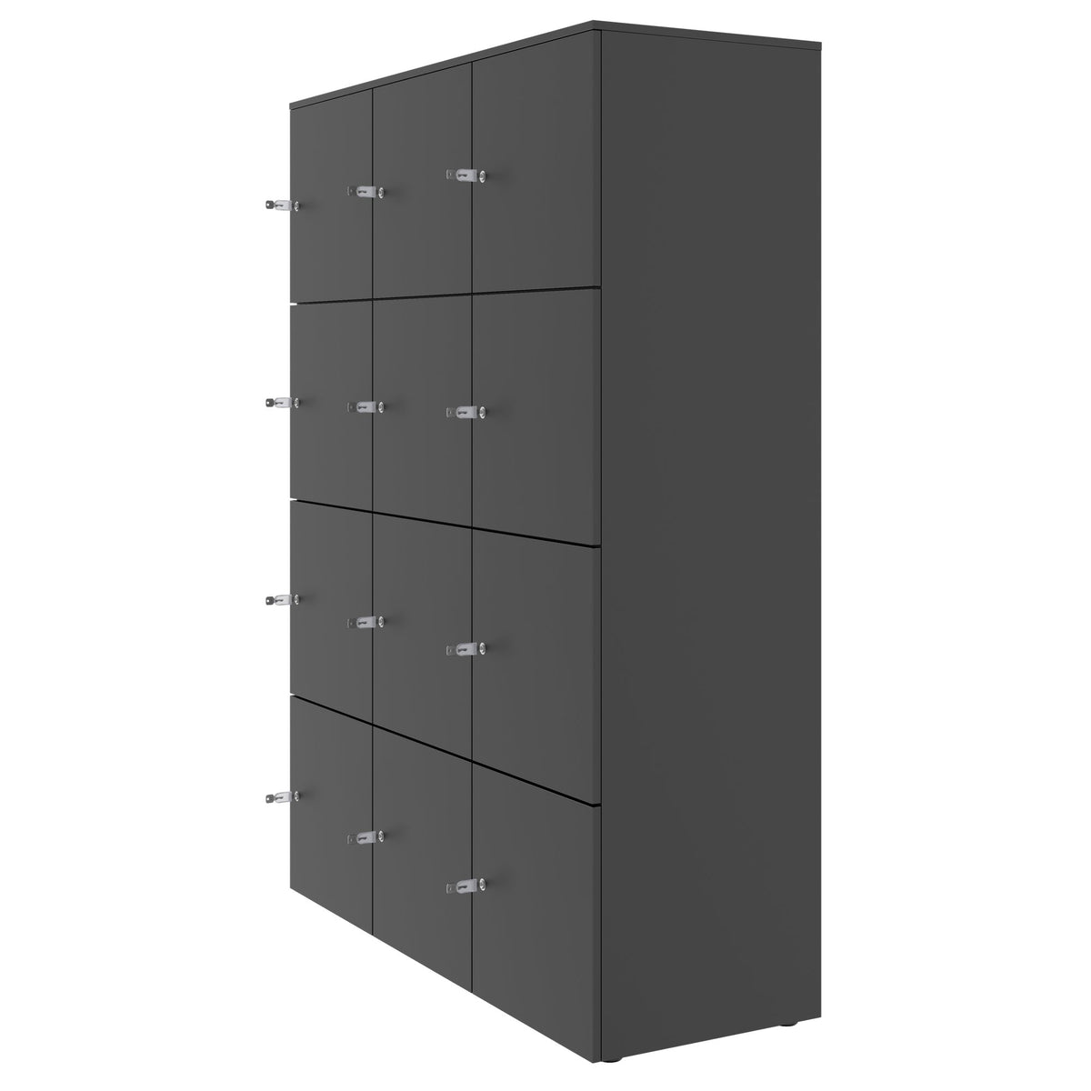 Armoire CHOICE | 1353 x 1836 mm, 12 casiers, anthracite - 3 Lightbox Main Image